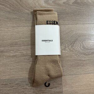 FW19 Essentials Fear of God Front Logo Crew Socks
